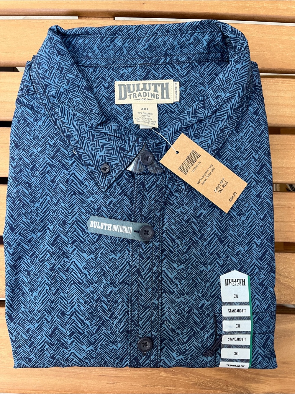 Duluth Trading Co Casual Long Sleeve Button-Down Shirt